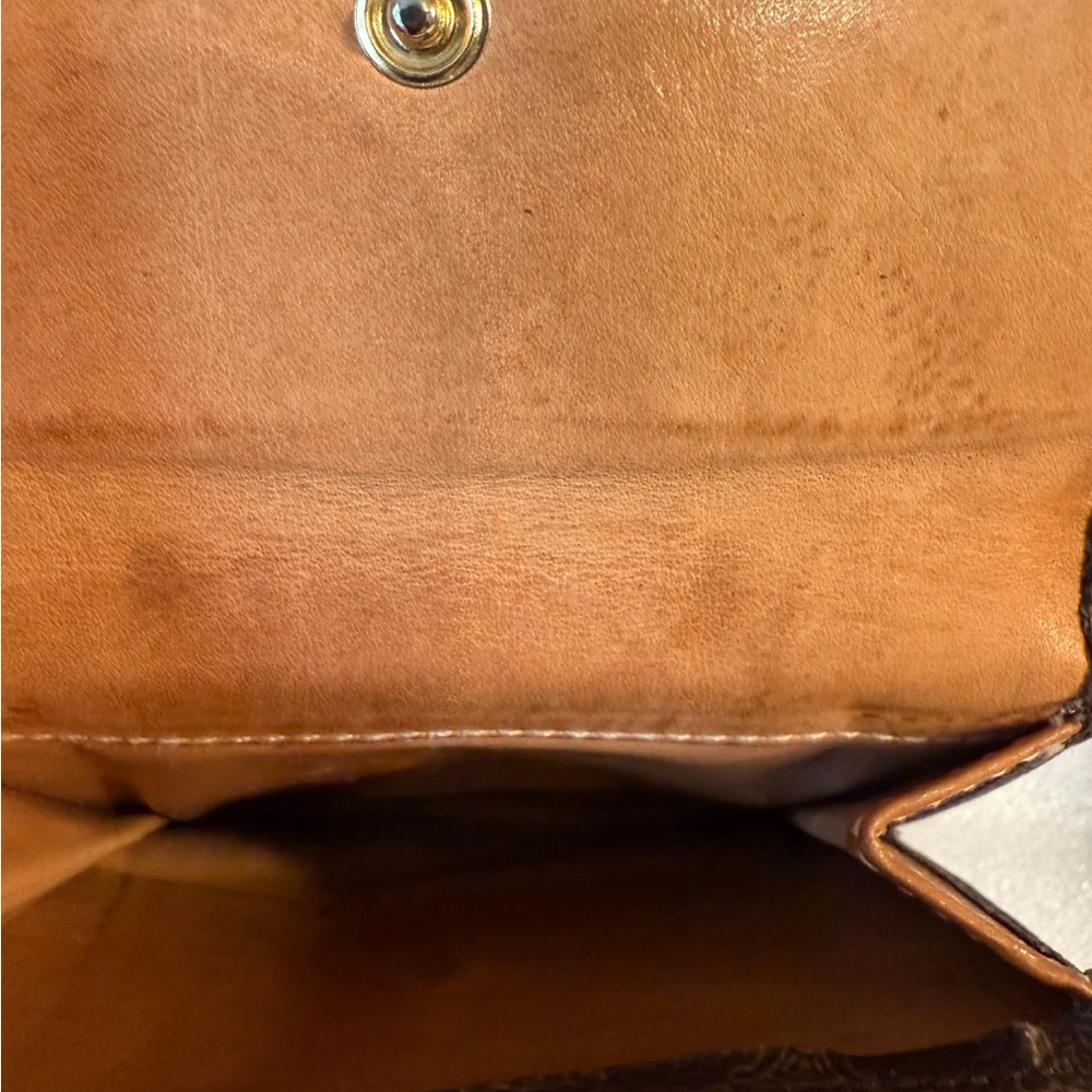 Celine Dark Brown Wallet with Tan Accent - Picture 7 of 7